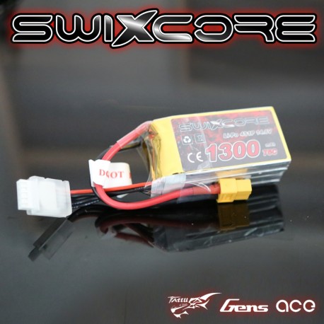 SWIXCORE - 1300 mAh 3S 14.8V 75C Lipo Pack